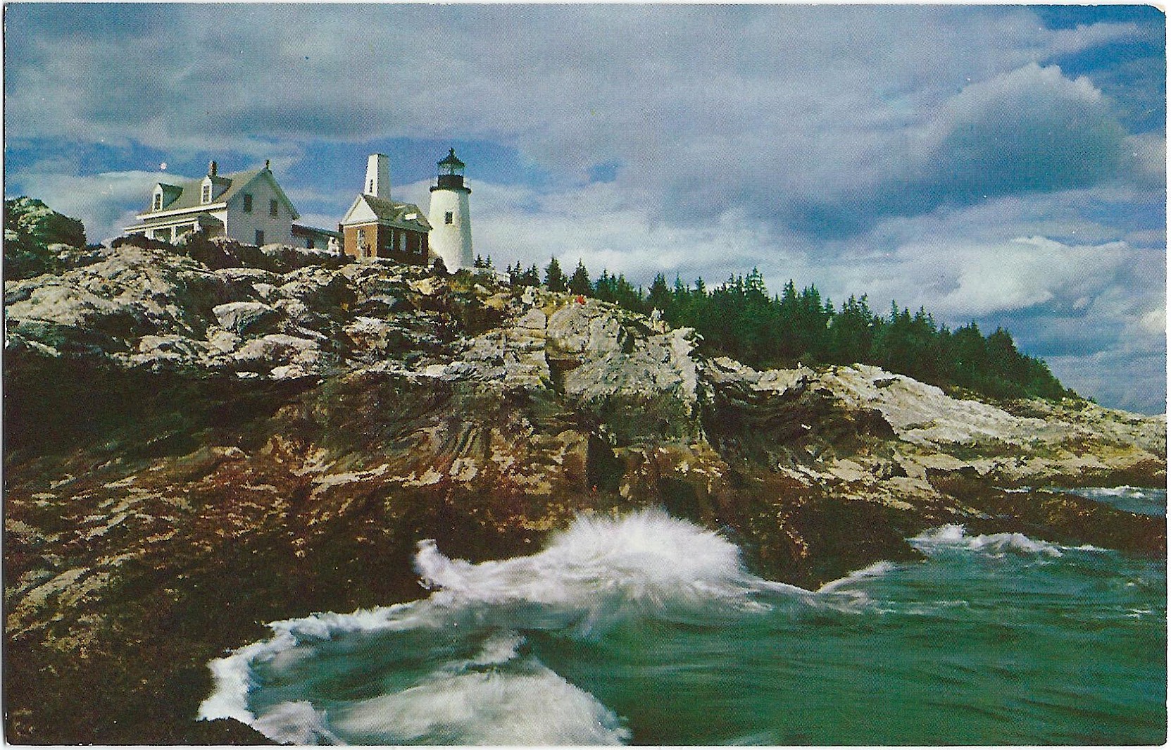 PEMAQUID LIGHTHOUSE POSTCARD PEMAQUID MAINE ME593 (ME)