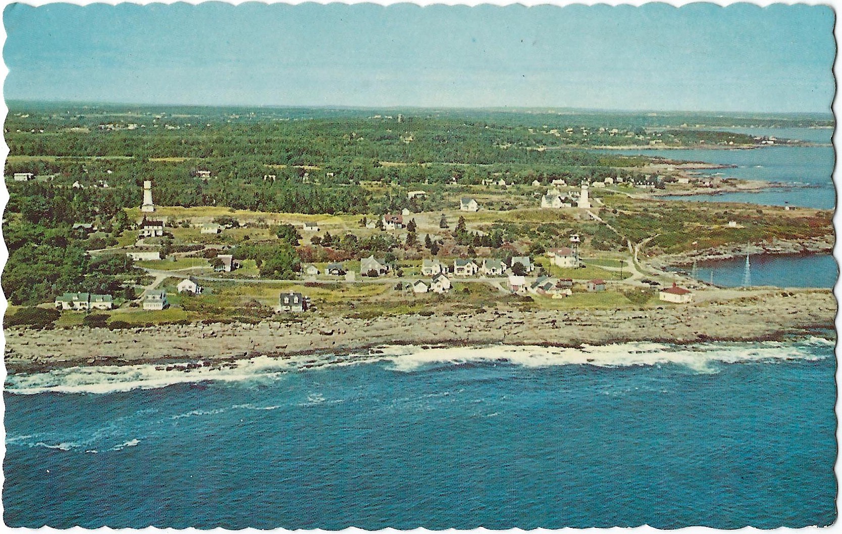 TWO LIGHTS STATE PARK LIGHTHOUSE POSTCARD M-1732 7878 TWO LIGHTS STATE PARK LIGHTHOUSE POSTCARD M-1732 7878