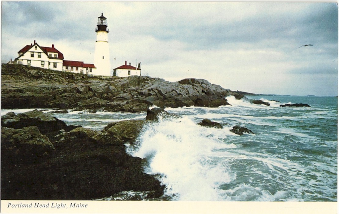 PORTLAND HEAD LIGHTHOUSE POSTCARD ME1352 C17528 PORTLAND HEAD LIGHTHOUSE POSTCARD ME1352 C17528