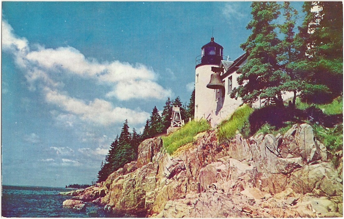 BASS HARBOR LIGHTHOUSE POSTCARD ME560 MAINE (ME) - Click Image to Close