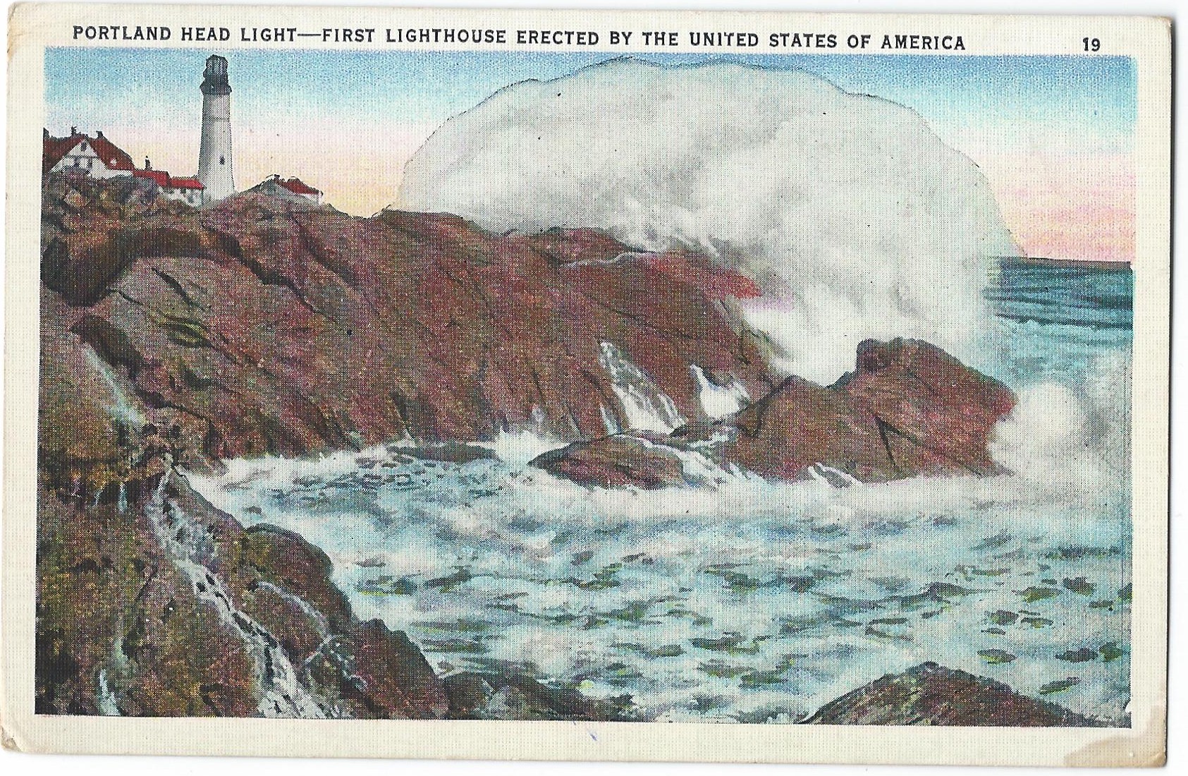 PORTLAND HEAD LIGHT LIGHTHOUSE POSTCARD 19 & 105112 (ME) - Click Image to Close