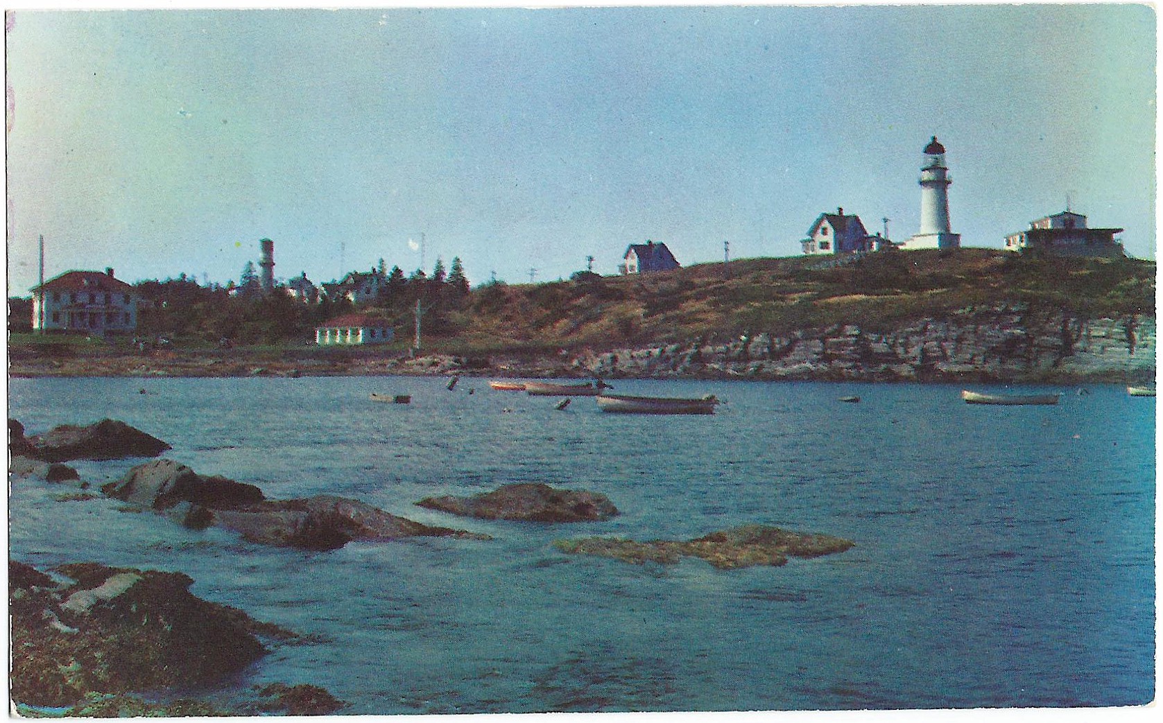 TWO LIGHTS CAPE ELIZABETH MAINE LIGHTHOUSE MAINE POSTCARD P2438 - Click Image to Close