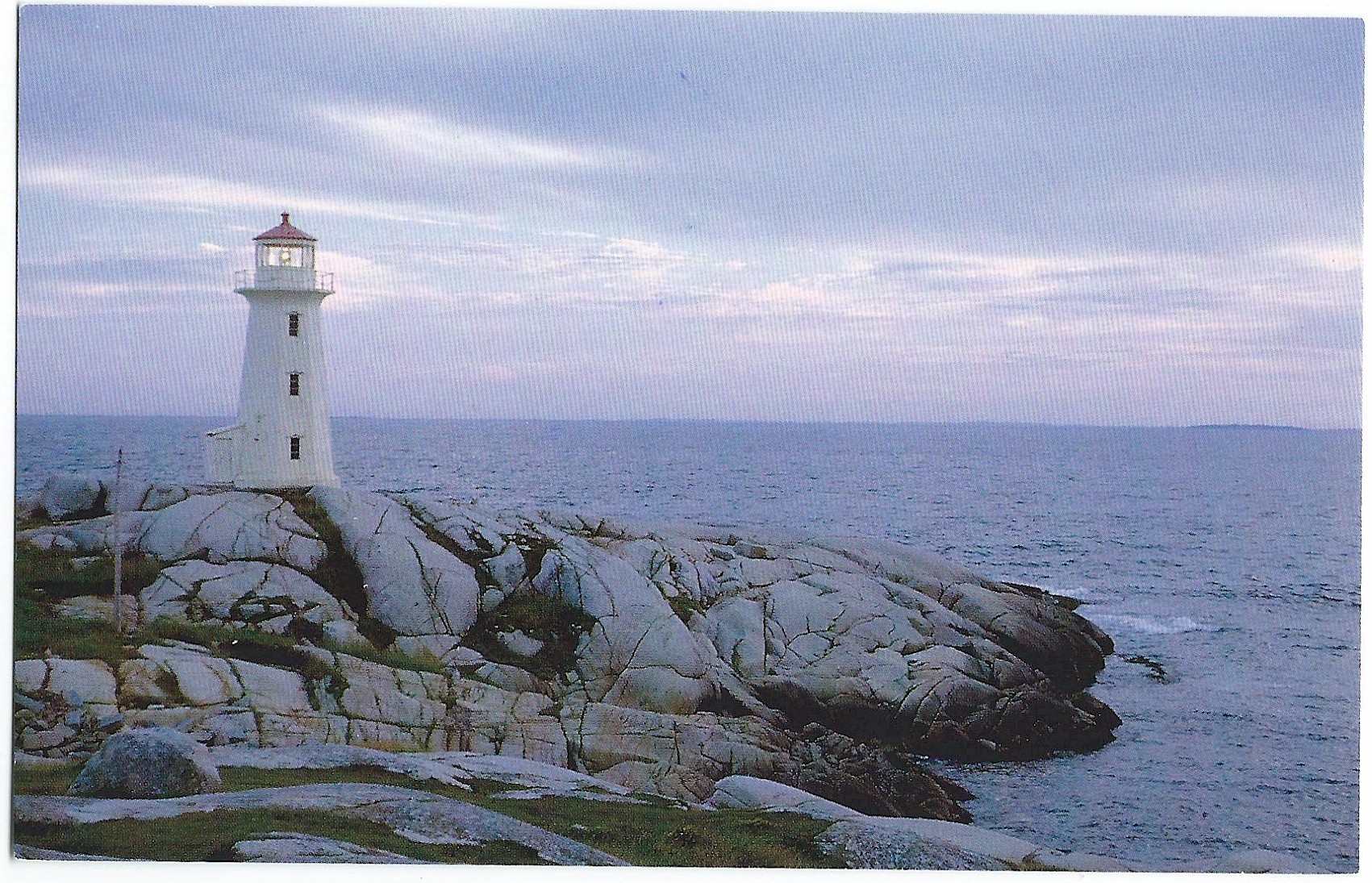 PEGGY'S POINT LIGHTHOUSE ST MARGARET'S BAY NOVA SCOTIA POSTCARD - Click Image to Close