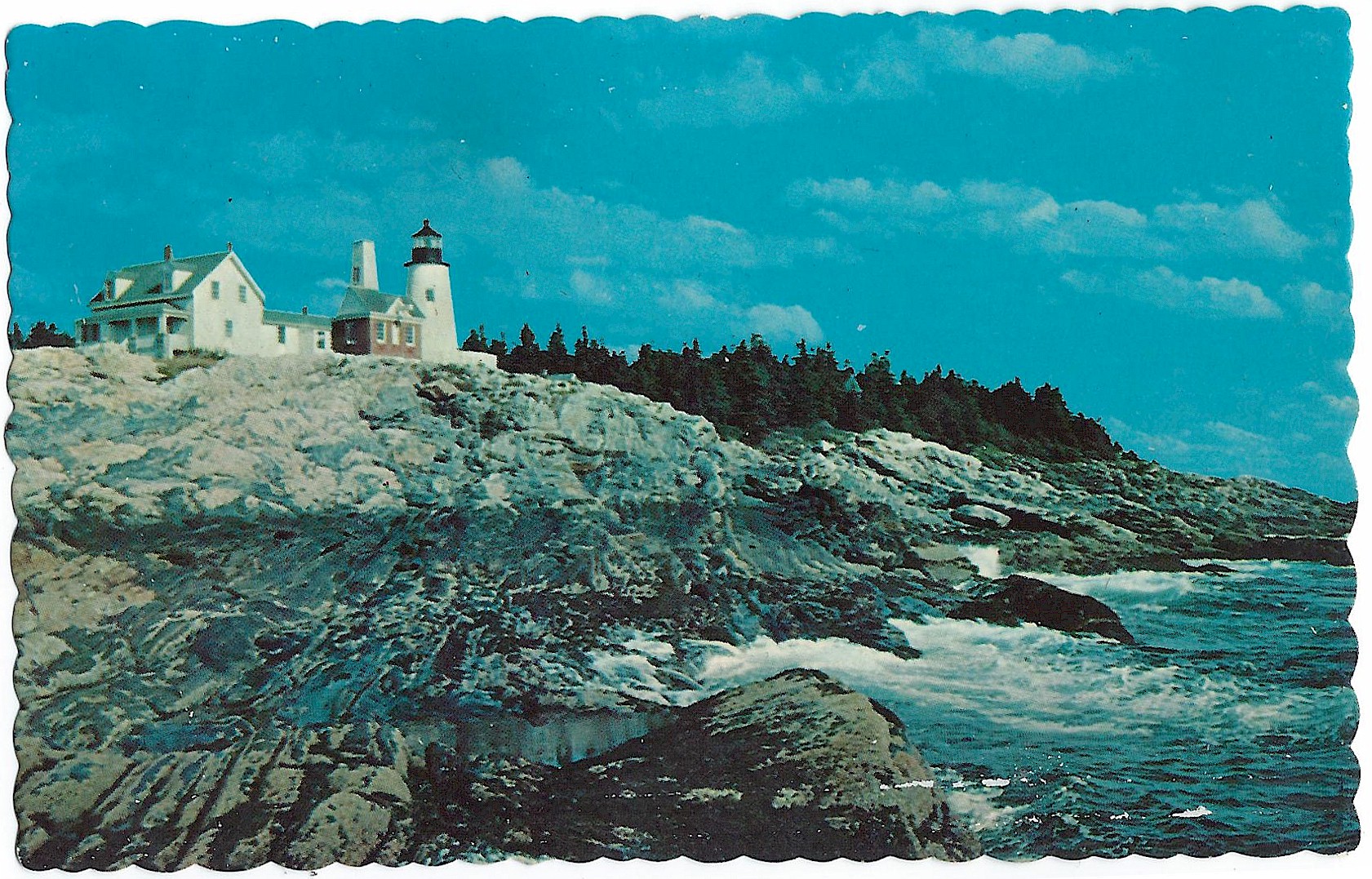 Pemaquid Point Lighthouse Rockbound Coast of Maine M-2253 (ME) - Click Image to Close