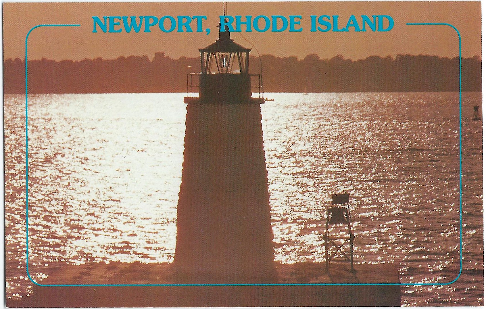 GOAT ISLAND NEWPORT RHODE ISLAND LIGHTHOUSE LK-91 (RI) GOAT ISLAND NEWPORT RHODE ISLAND LIGHTHOUSE LK-91 (RI)