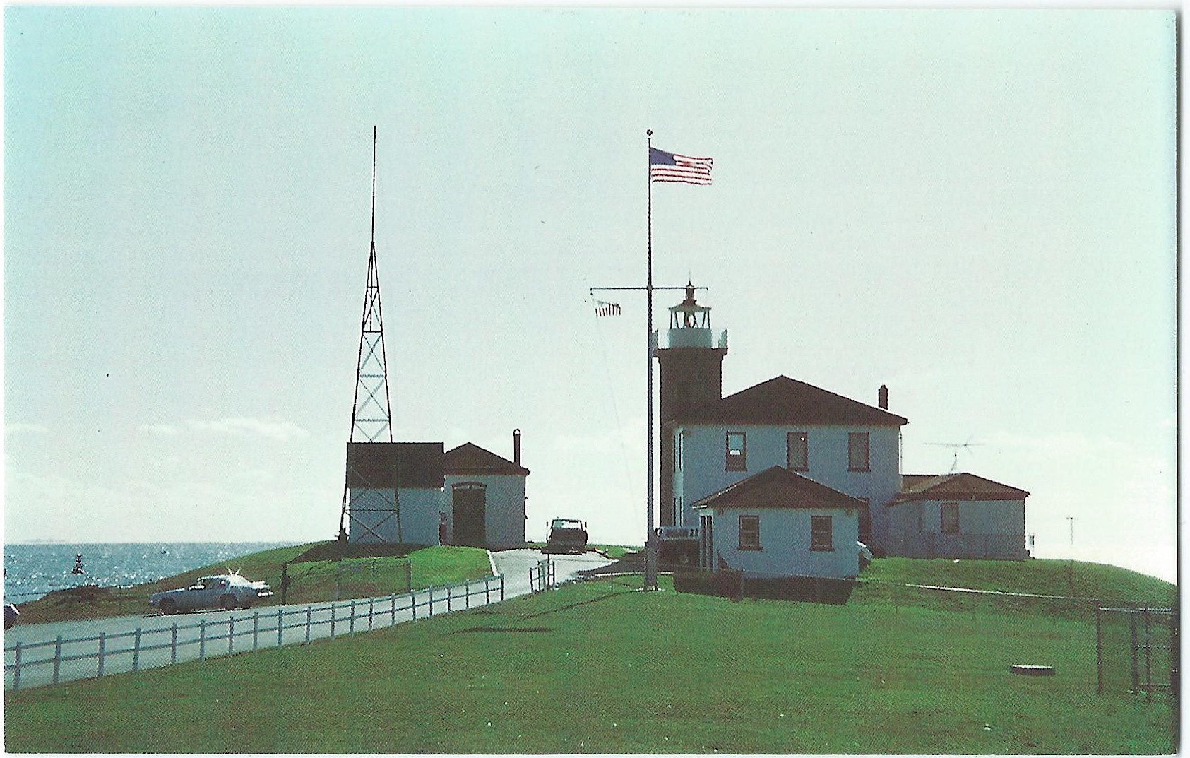 WATCH HILL RHODE ISLAND LIGHTHOUSE POSTCARD Series #8 (RI) WATCH HILL RHODE ISLAND LIGHTHOUSE POSTCARD Series #8 (RI)