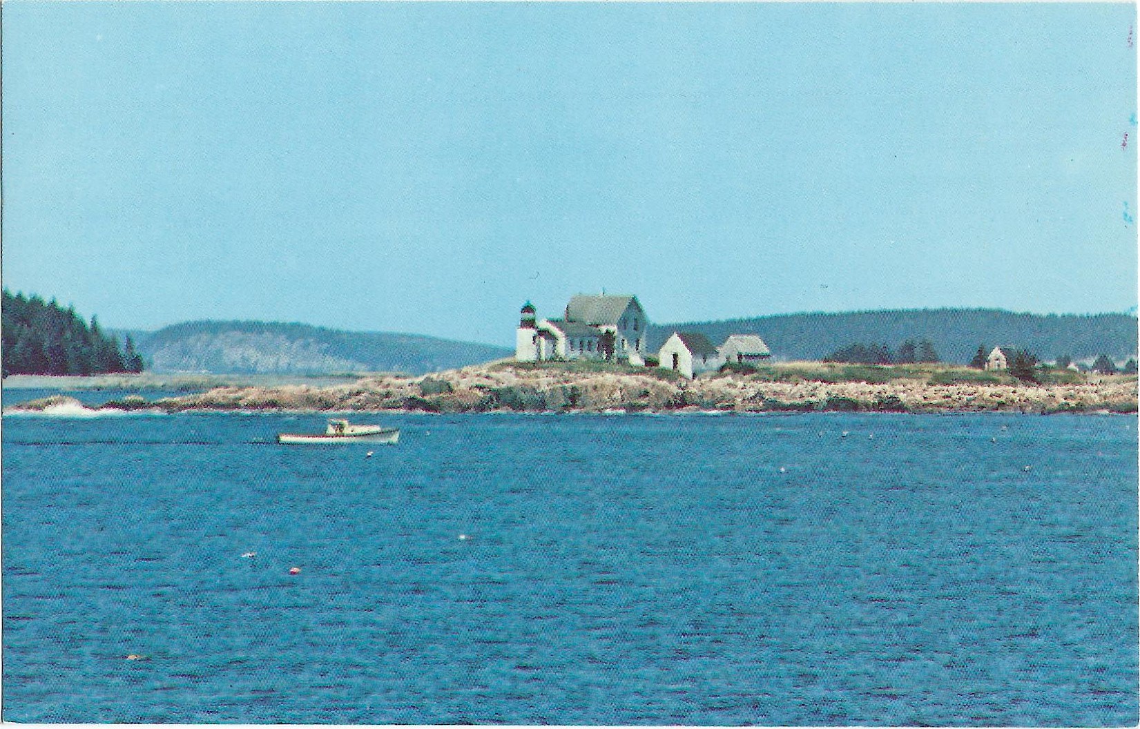 MARK ISLAND LIGHT MAINE LIGHTHOUSE POSTCARD #175 96625 (ME) - Click Image to Close