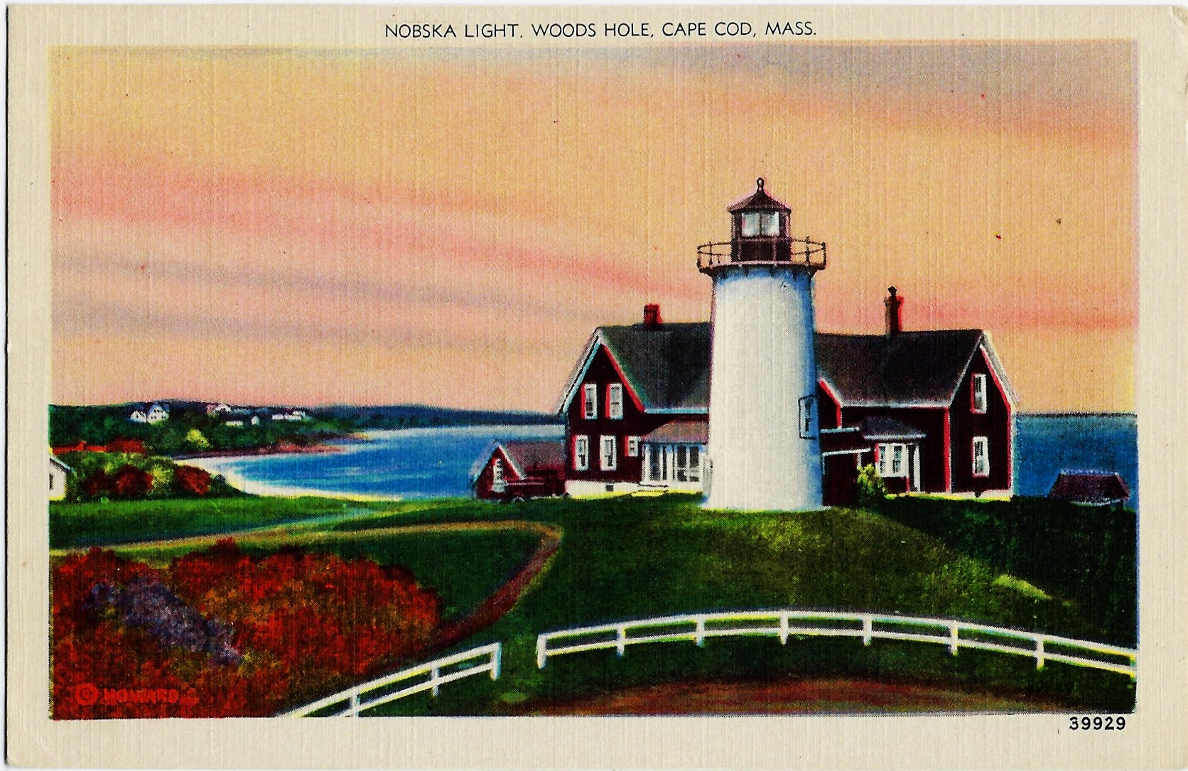 Nobska Woods Hole, Cape Cod, MASS.Postcard 39929 (MA) - Click Image to Close