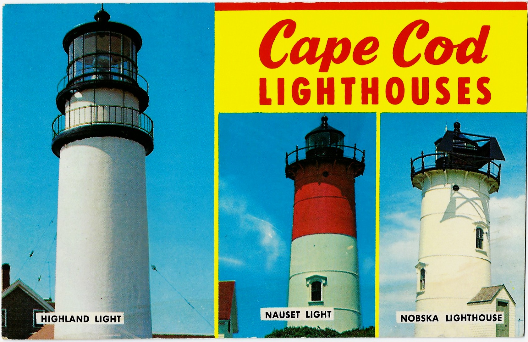 Cape Cod Lighthouses Highland Light, Nauset Light, Nobska Light