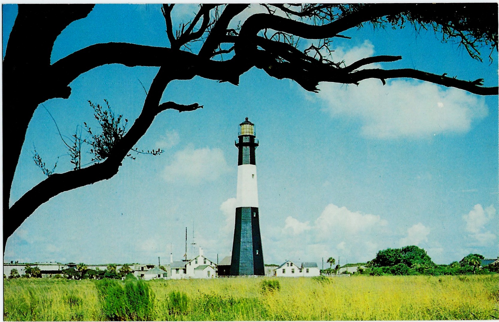 Tybee Island Lighthouse Savannah Beach Georgia Postcard 30952-B Tybee Island Lighthouse Savannah Beach Georgia Postcard 30952-B