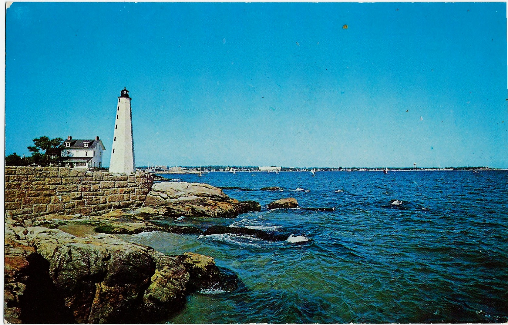 New London Connecticut (CT) Lighthouse Postcard 21093 - Click Image to Close