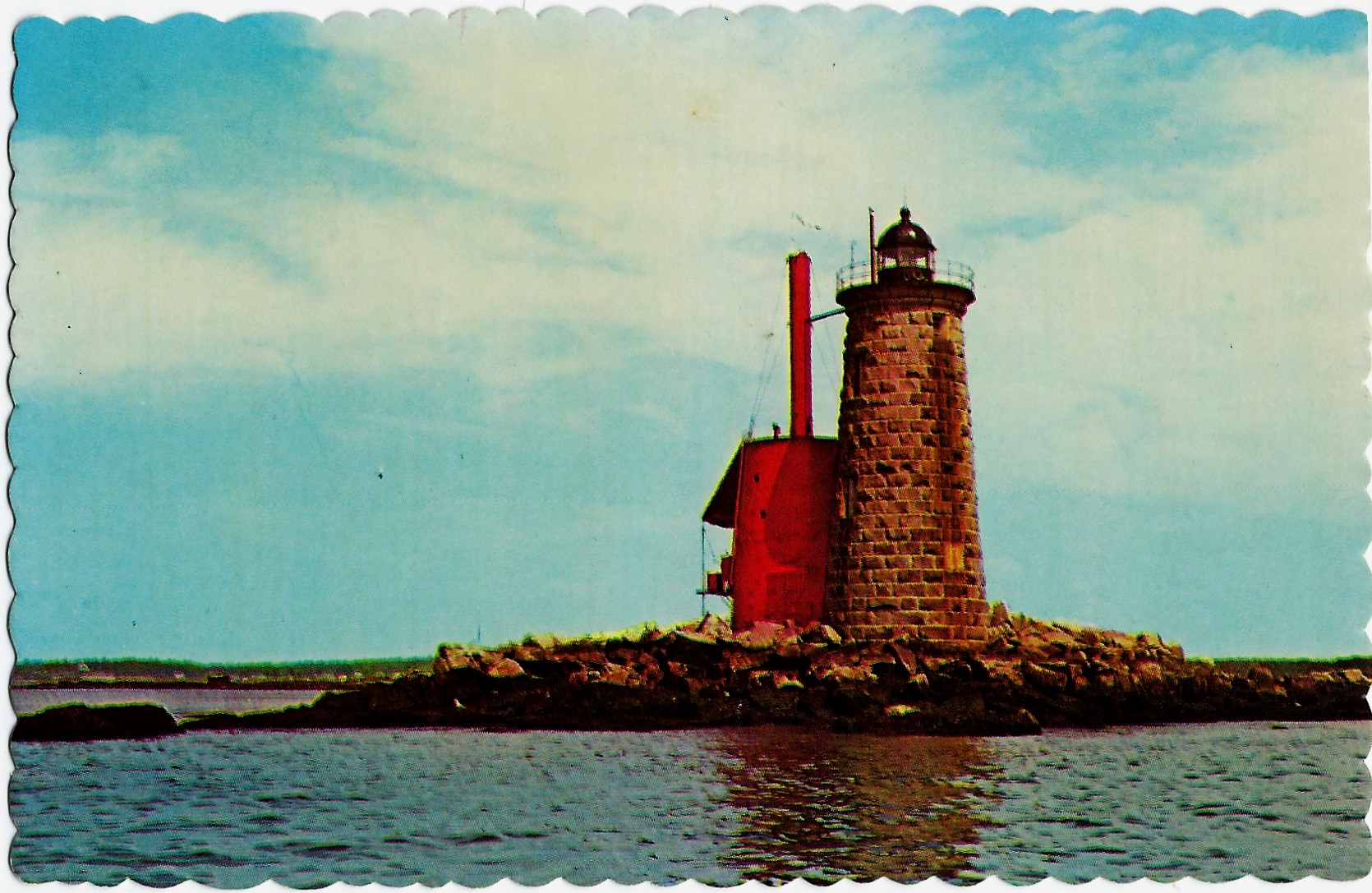 Whaleback Light Portsmouth Harbor NH H-104 45703-C