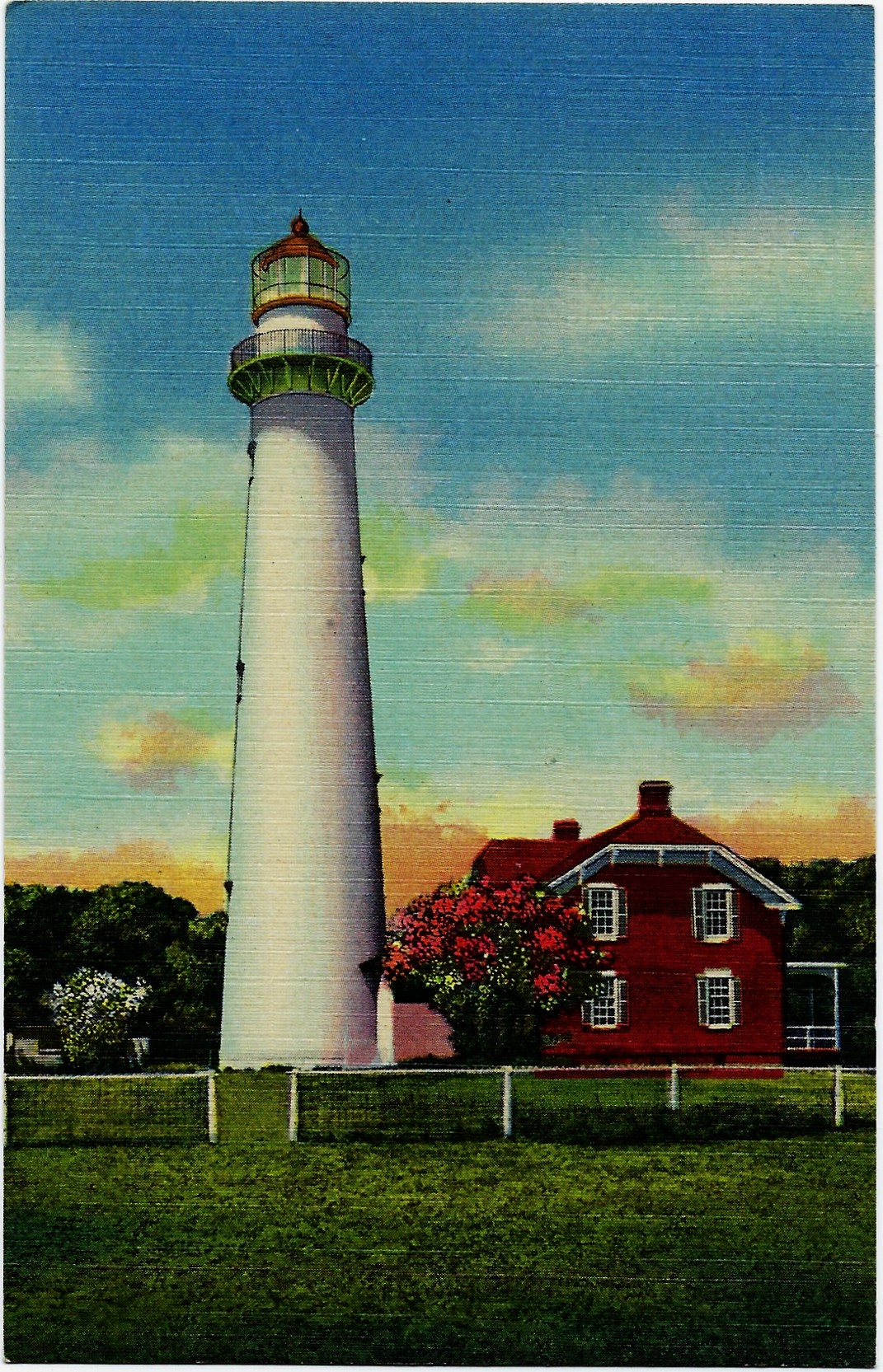 St. Simons Island Lighthouse Georgia Postcard 6A-H1628
