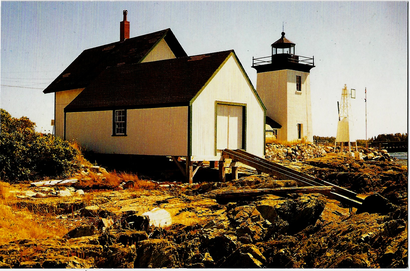 Grindle Point Light Isleboro, Maine (ME) Postcard H-295 - Click Image to Close