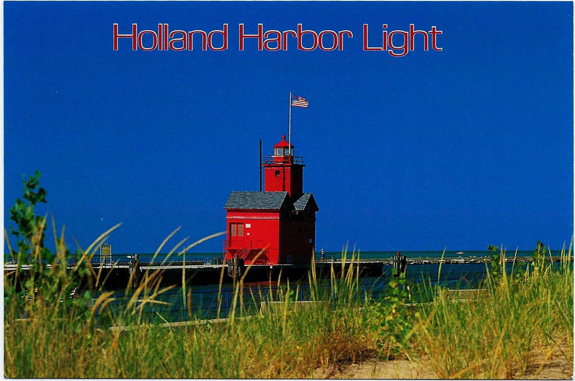 Holland Harbor (Big Red) Lighthouse Postcard 4264 (MI) - Click Image to Close