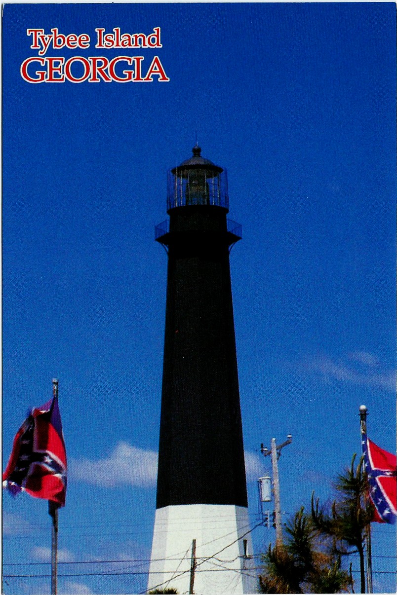 Tybee Island Georgia Lighthouse Postcard A3-1377 - Click Image to Close