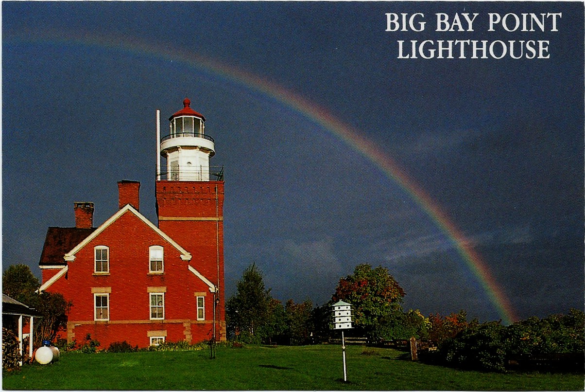 Big Bay Point Lighthouse Postcard 7623 (MI)