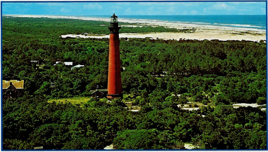 Currituck Light at Corolla Lighthouse Postcard A5-14 (NC)