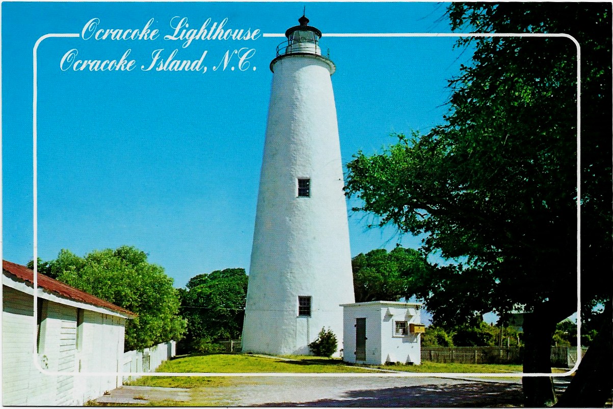 Ocracoke Lighthouse Ocracoke Island, N.C. Postcard A5-25(NC)