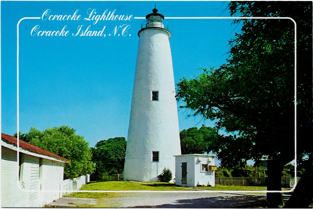 Ocracoke Lighthouse Ocracoke Island, N.C. Postcard A5-25(NC) - Click Image to Close