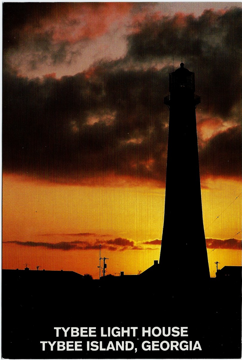 Tybee Light House Tybee Island Georgia Postcard A3-1122 (GA) * - Click Image to Close