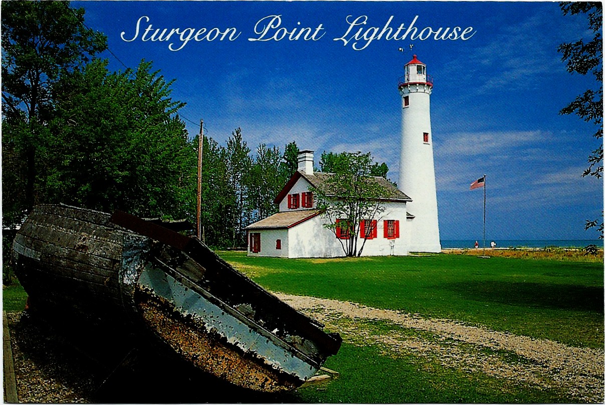 Sturgeon Point Lighthouse Postcard 5801 (MI) - Click Image to Close