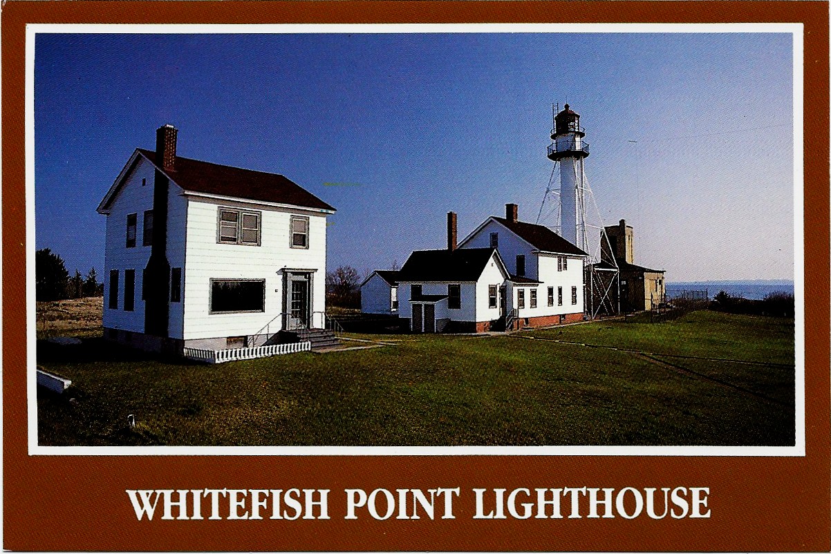 Whitefish Point Lighthouse Postcard 92134-5 86152-D (MI)
