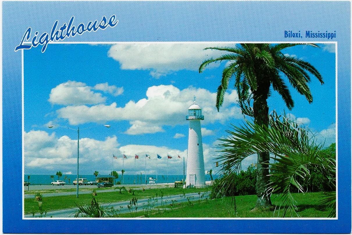 Lighthouse Biloxi Mississippi Postcard OS-1101 (MS) * - Click Image to Close