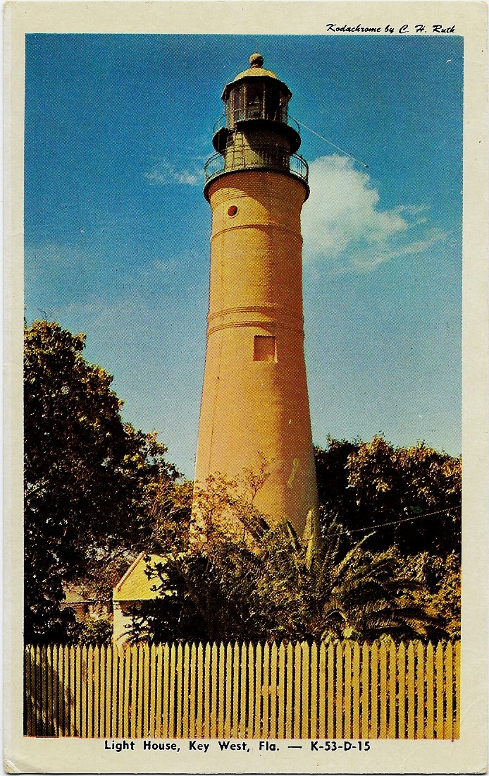 Light House, Key West, Fla Postcard K-53-D-15 34582 (FL)
