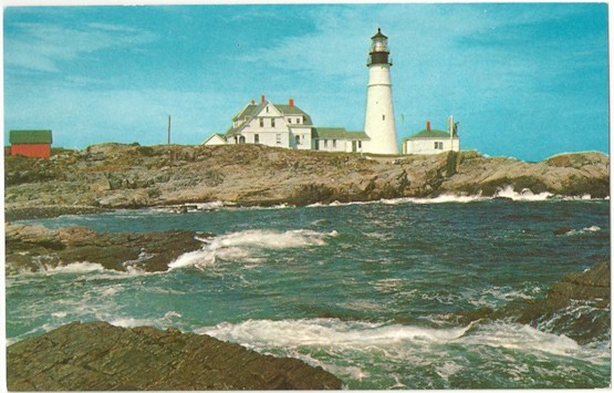 PORTLAND HEAD LIGHTHOUSE POSTCARD K-5322 Maine (ME)