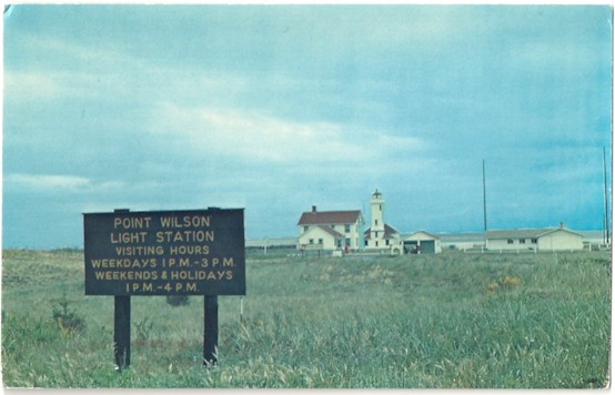 POINT WILSON LIGHTHOUSE PORT TOWNSEND WASHINGTON POSTCARD ICS-10 - Click Image to Close