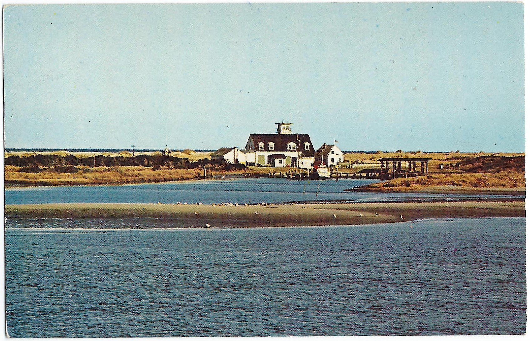 Oregon Inlet Life Boat Station, Postcard P64917, Outer Banks, No