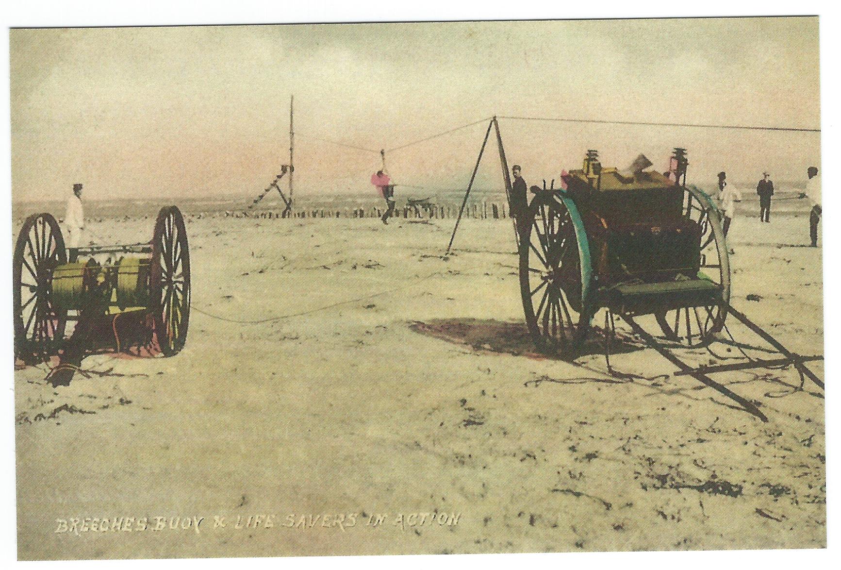 US Life Saving Service: Breeches Buoy & Life Savers in Action