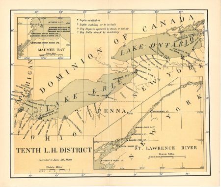 Lighthouse District Map; Tenth District - Click Image to Close