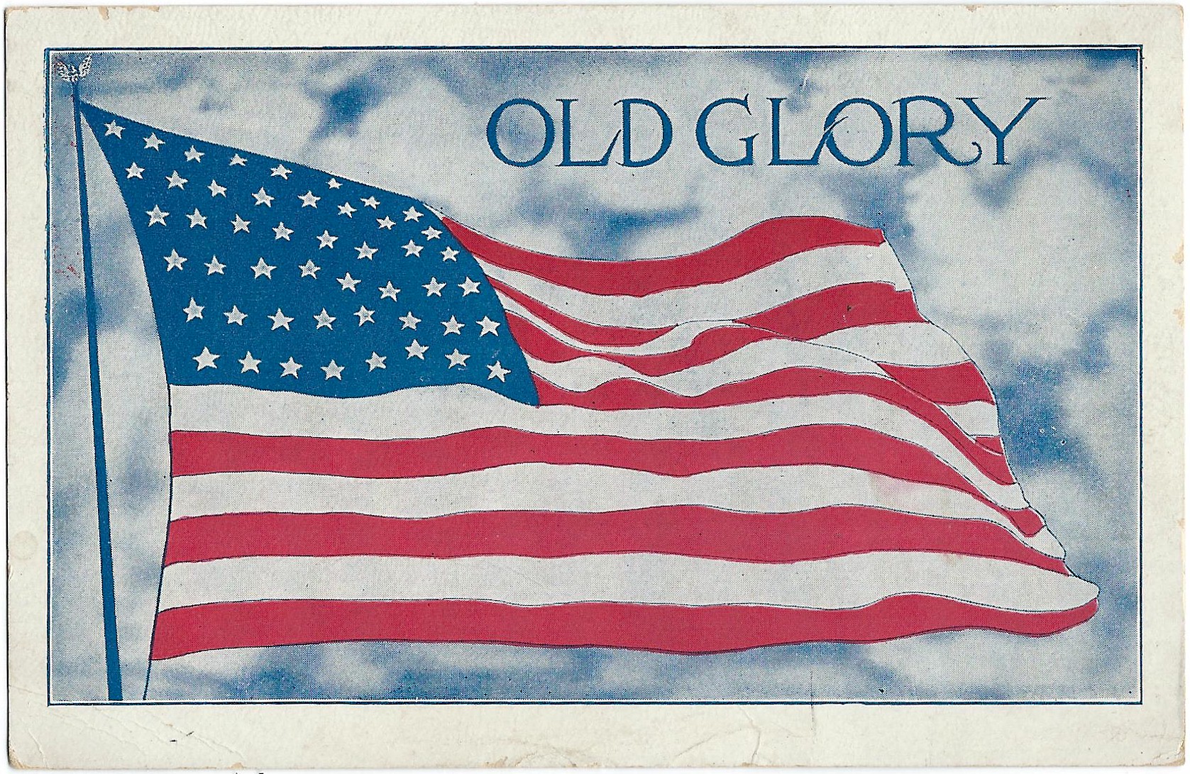 OLD GLORY UNITED STATES AMERICAN FLAG STARS AND STRIPES DIVIDED