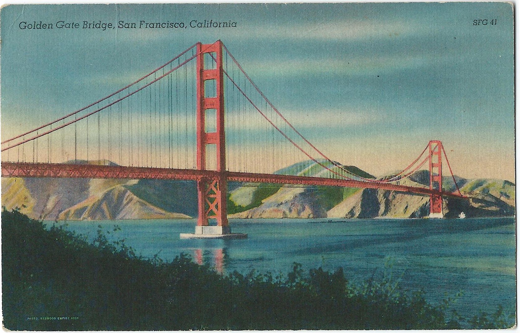 GOLDEN GATE BRIDGE SAN FRANCISCO CALIFORNIA SFG 41 18737