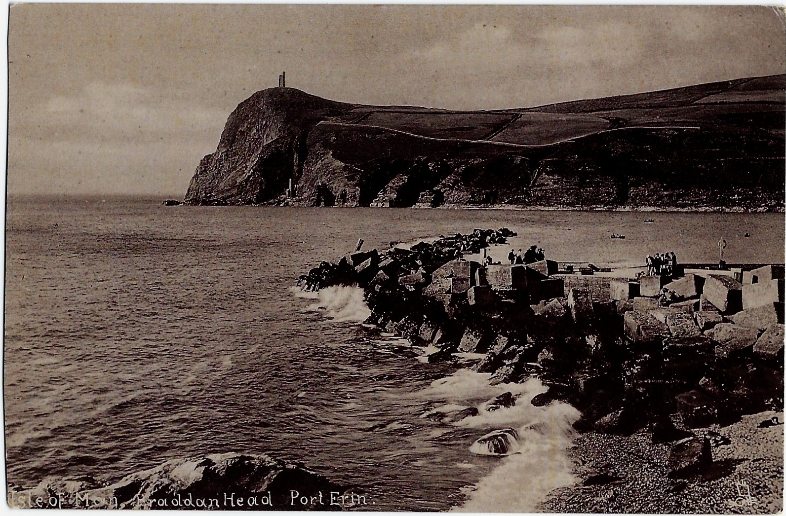 Isle of Man Bradda Head Port Erin Raphael Tuck & Son Postcard - Click Image to Close