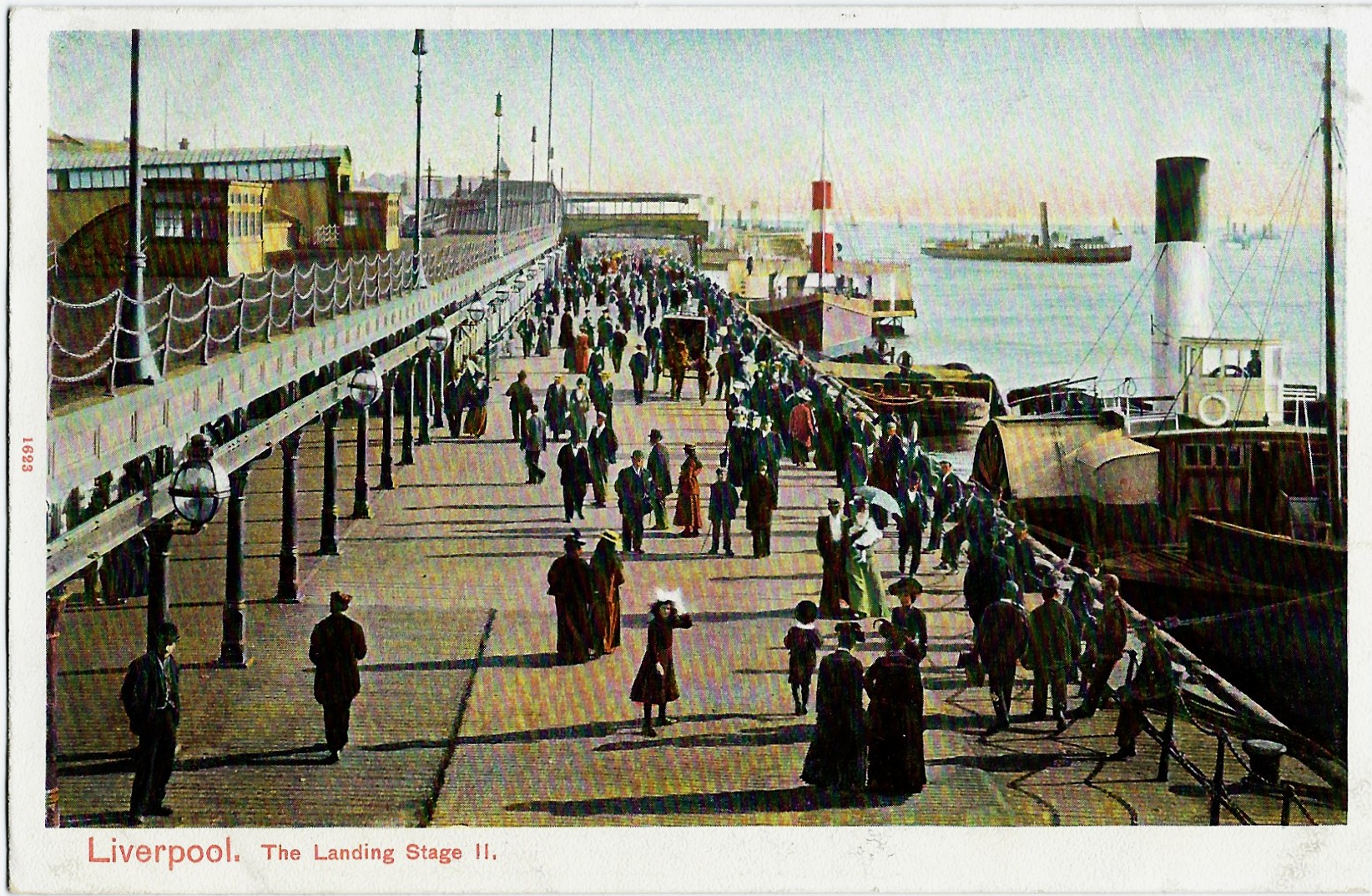 Boats in Harbor Liverpool, The Landing Stage II. Peacock Series Boats in Harbor Liverpool, The Landing Stage II. Peacock Series