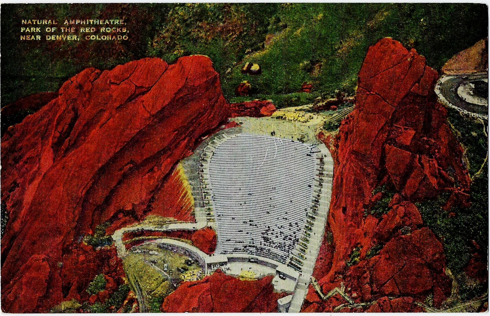Natural Amphitheatre Park of the Red Rocks near Denver Colorado