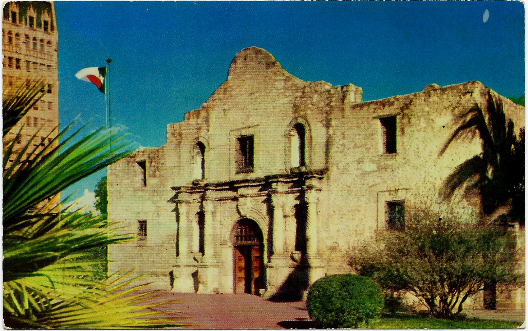 The Alamo Franciscan Chapel San Antonio Texas Postcard K106 - Click Image to Close
