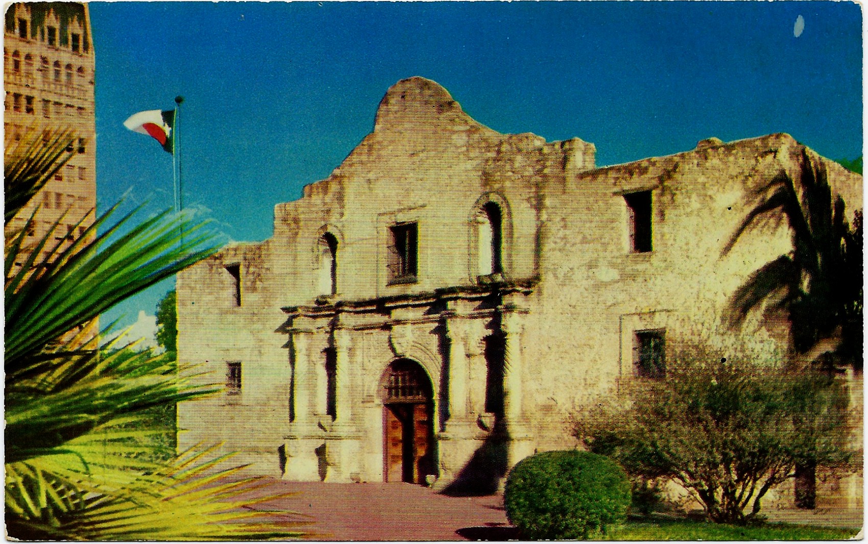 The Alamo Franciscan Chapel San Antonio Texas Postcard K106