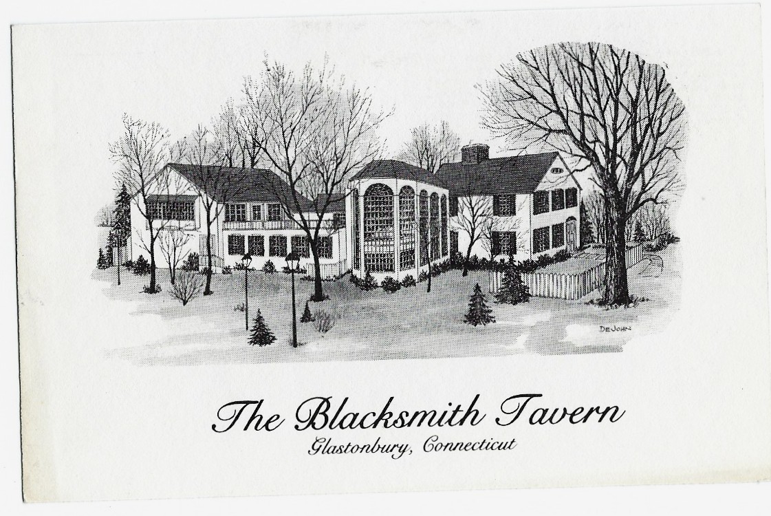 The Blacksmith Tavern Glastonbury Connecticut Postcard Unused - Click Image to Close