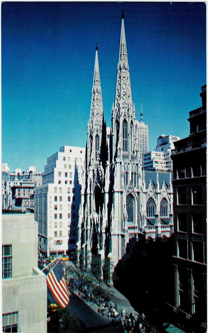 ST. PATRICK CATHEDRAL STANDARD SIZED POSTCARD K56 (NY)