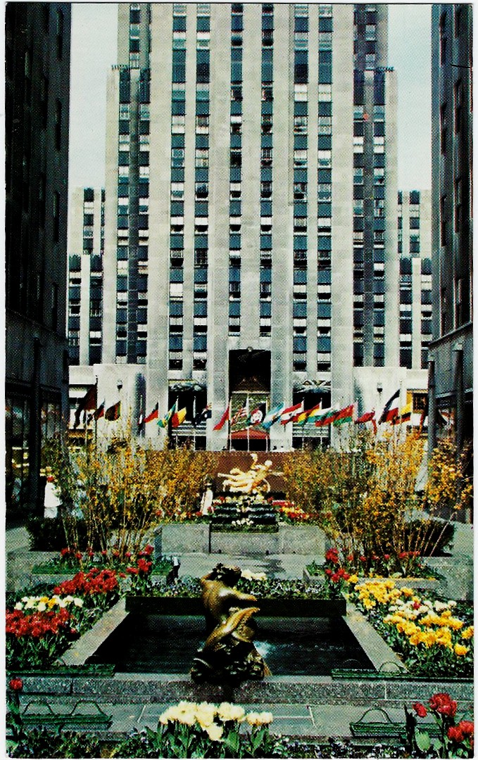 Rockefeller Center RCA Building Flower Gardens K57 Standard Size - Click Image to Close