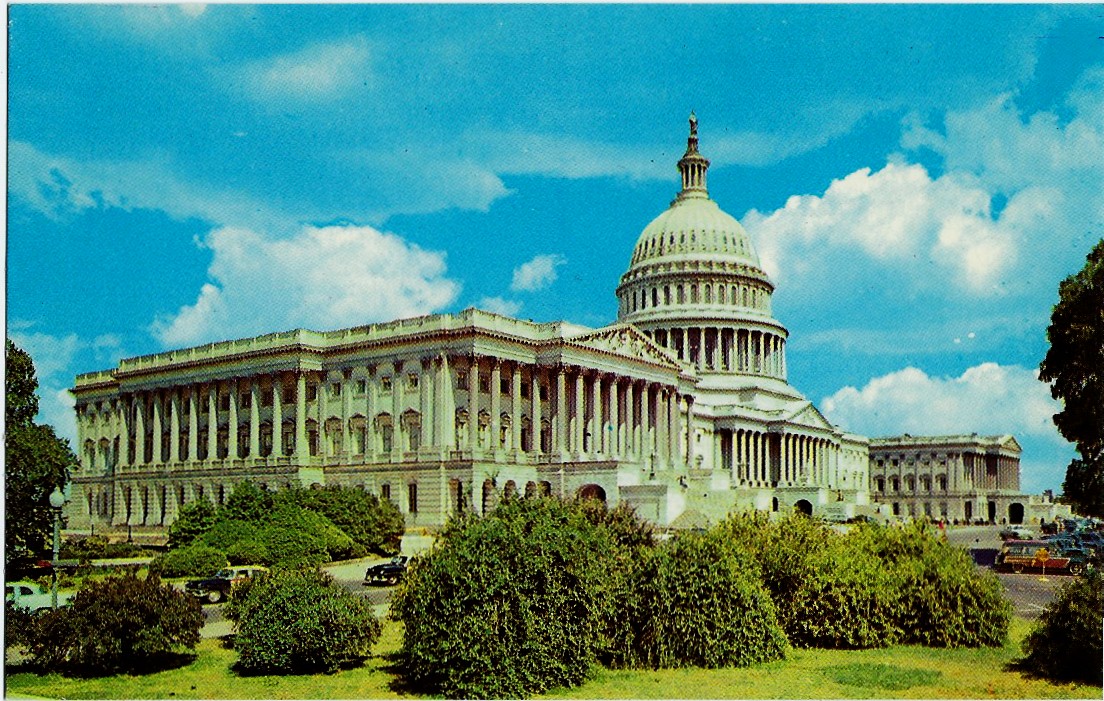 THE UNITED STATES CAPITOL WASHINGTON DC POSTCARD K-8121