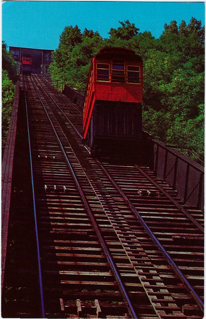 Red & Yellow Cars of the Duquesne Incline, Pittsburgh (PA)