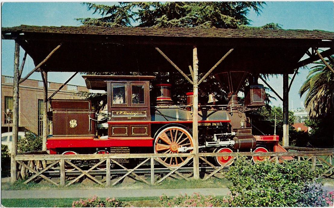 C.P. Huntington Locomotive Postcard P22202 V548