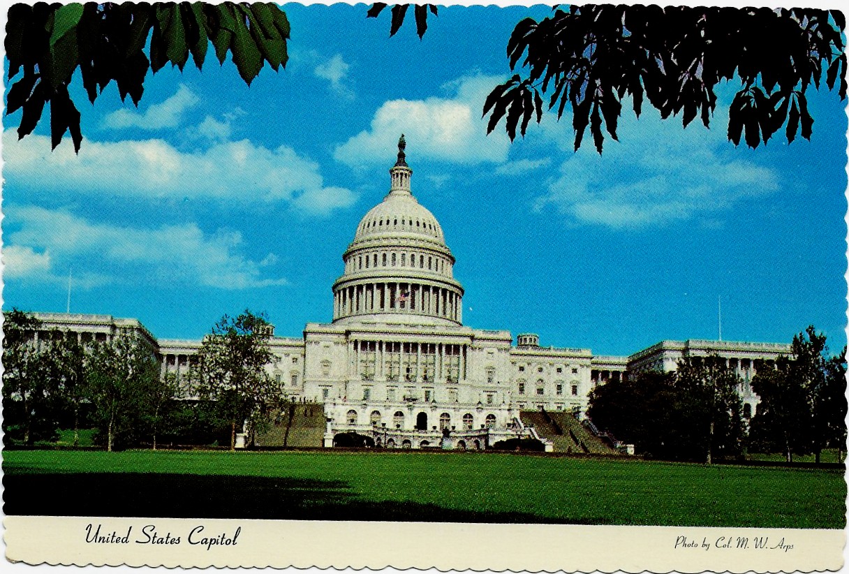 House & Senate Chambers Postcard United States Capitol Building Washington DC 