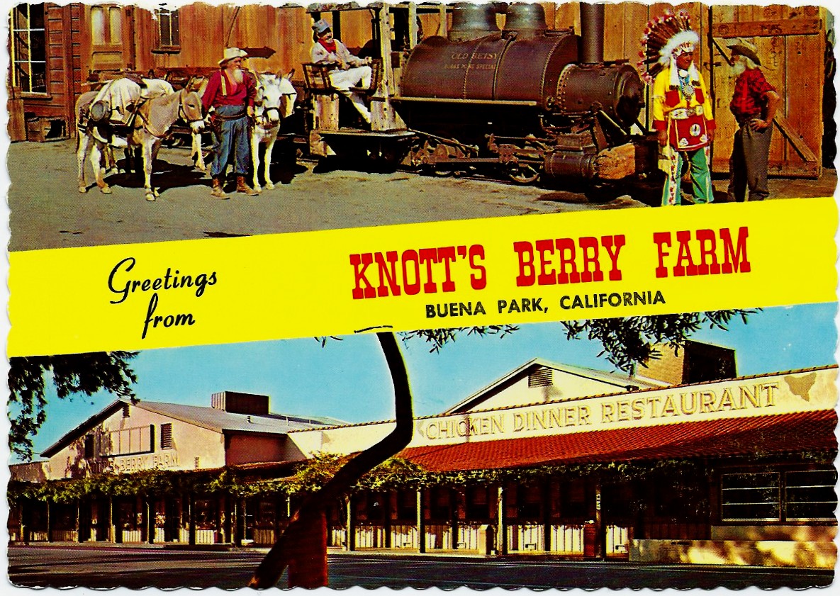 Greetings from Knott's Berry Farm Buena Park California Postcard