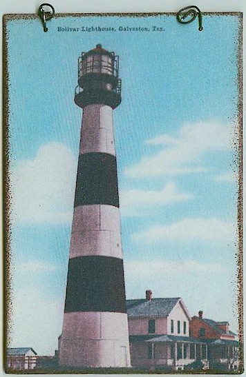 Bolivar Point TX Lighthouse Peg Hanger